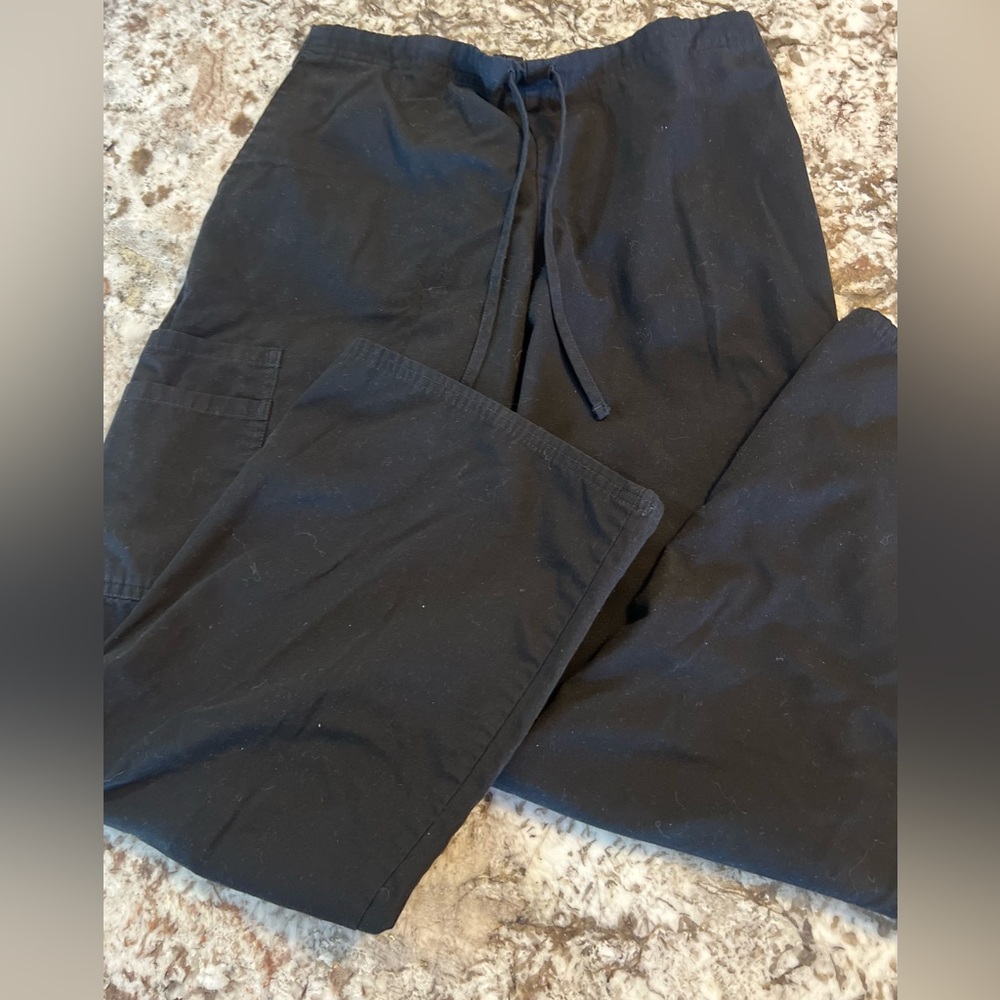 Small Black SB Scrub Pants Womens Medical Nurse Office Pants